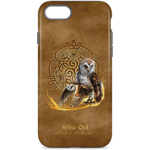 Owl Celtic Knot by Brigid Ashwood iPhone Cases
